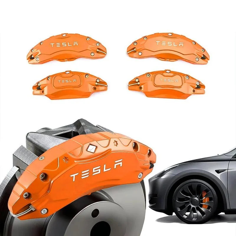 テスラ モデルY / モデルYL / モデル3 / モデルX / モデルS / サイバートラック用 19/20インチホイールブレーキキャリパーカバー (4個セット)