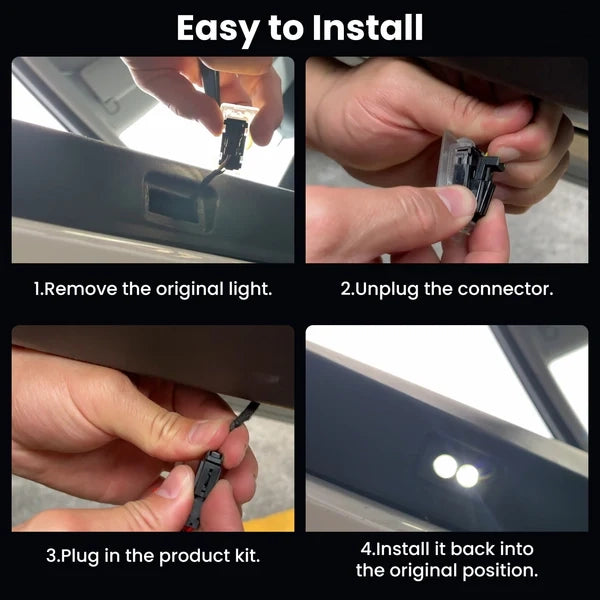 3D Dynamic Door Projection Lights For Tesla Model Y Juniper Model 3/Y/S/X Welcome Lights