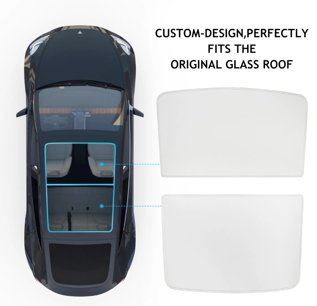 Tesla Model Y Simple Sunshade Model Y Roof Sunshade Tesstudio?