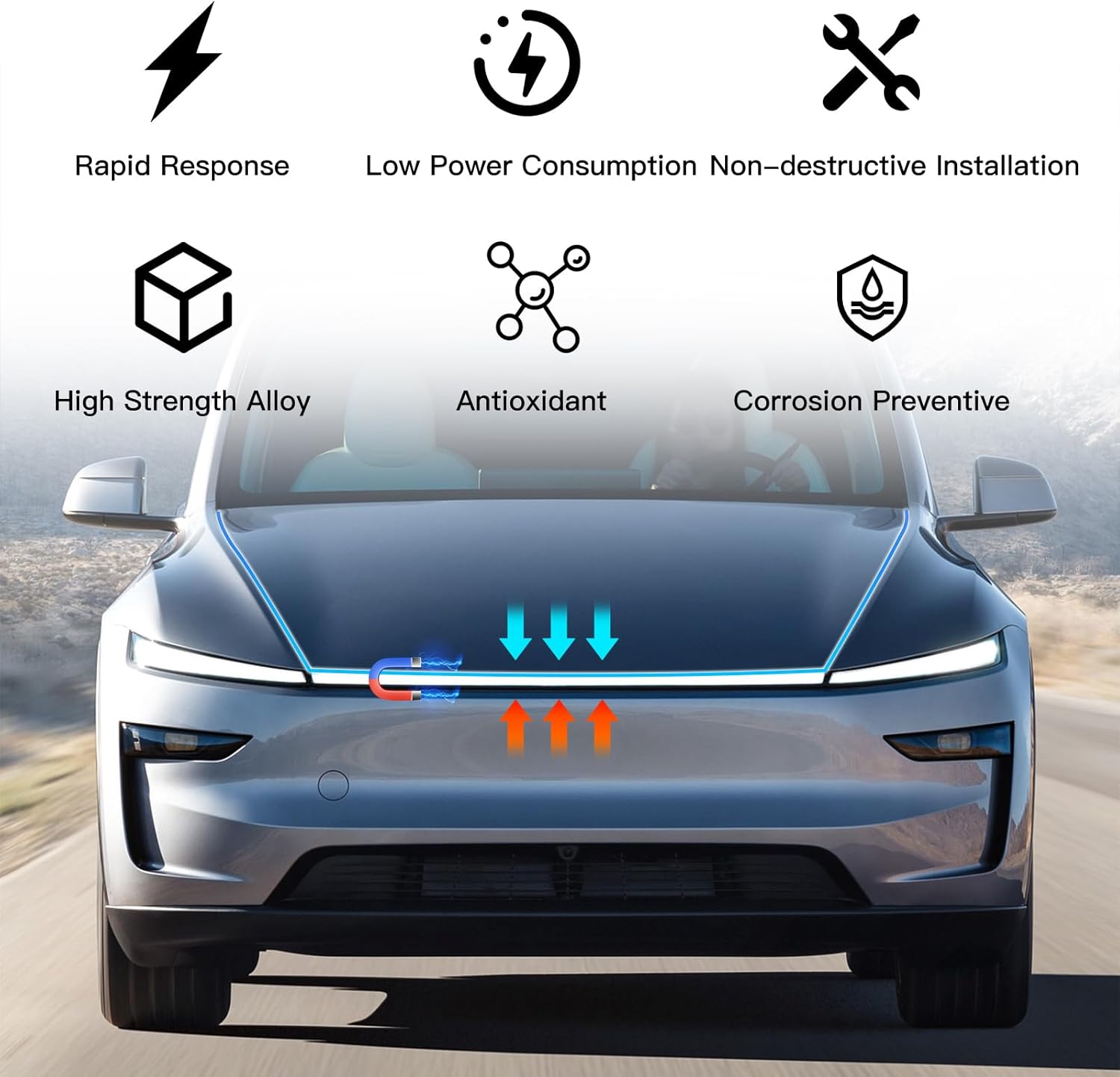 Auto Power Frunk Kit for Tesla Model Y / Y Juniper | Smart Front Trunk