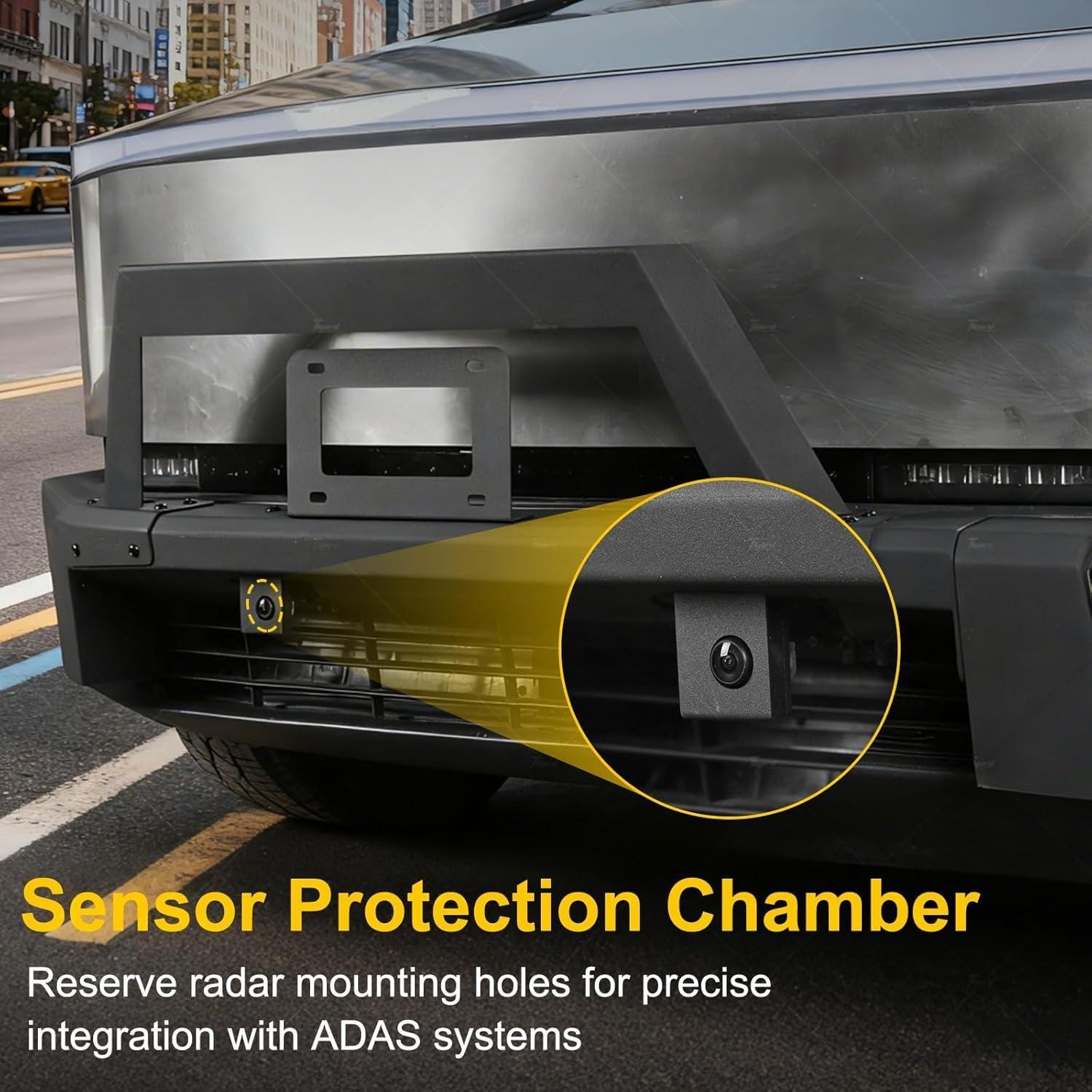 Spring Sale $429 Steel Front Bumper with Black Texture For Tesla Cybertruck