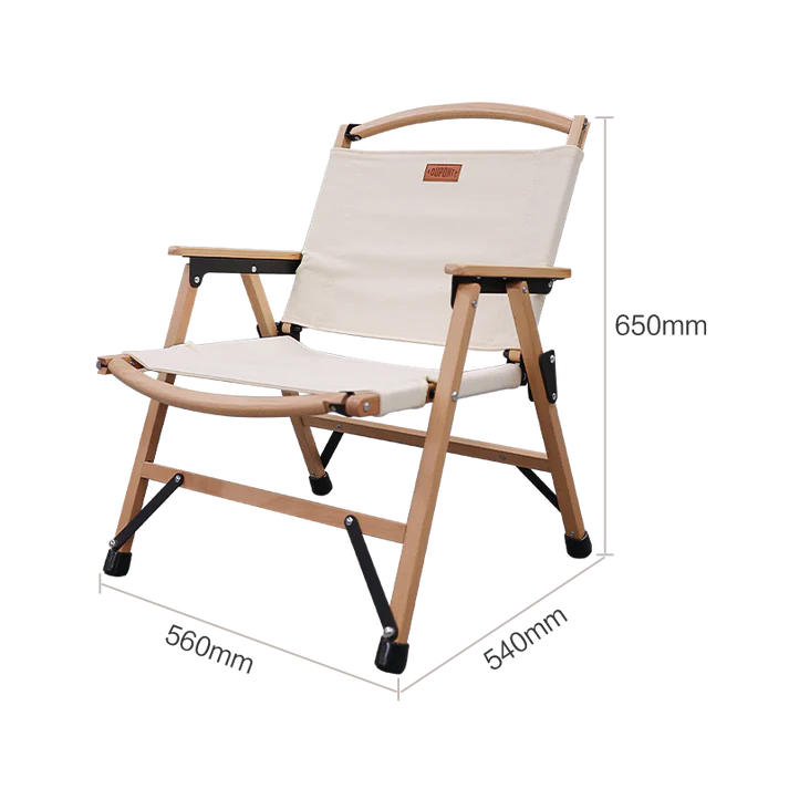 solid wood outdoor camping chair