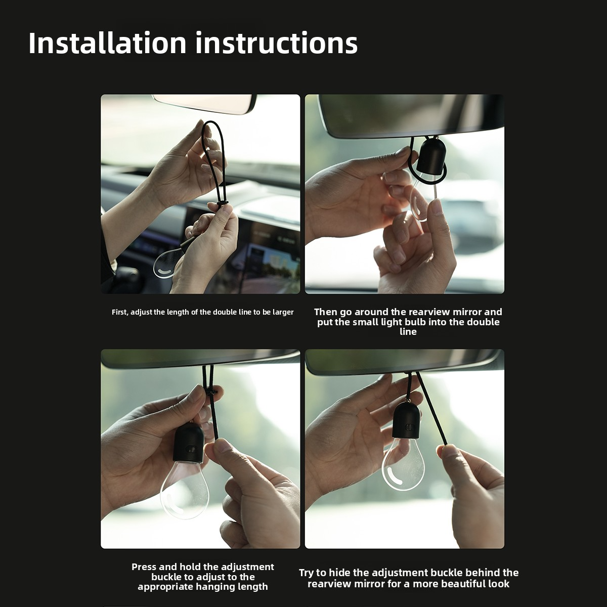 テスラ全モデル対応 2D平面発光 車内用ペンダントライト