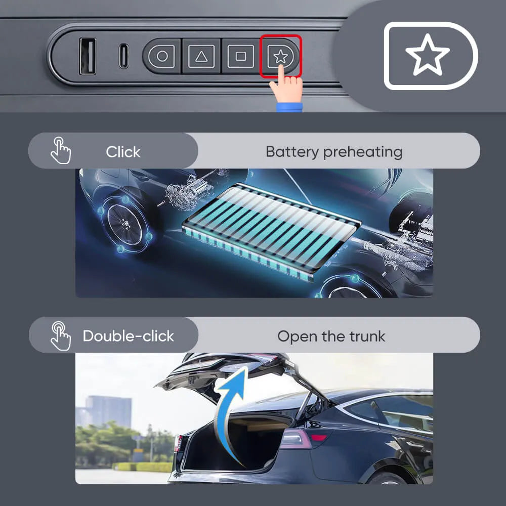 2021年以降のモデル3/Y スマートコントロール拡張ドック：強化された車内機能