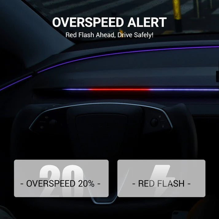 2026 BSD 2.0 Blind Spot Warning System For Tesla Model 3 Highland / Y Juniper Ambient Lighting
