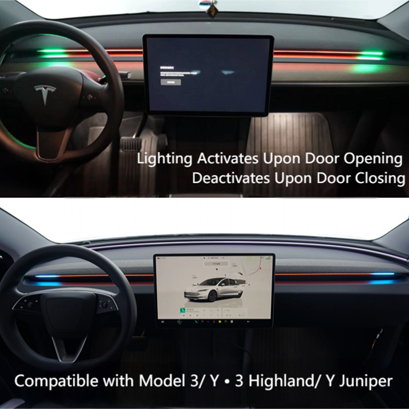BSD Blind Spot Ambient Light System Compatible with Model 3/Y ¡¤3 Highland/ Y Juniper at Tesstudio