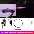 BSD Blind Spot Detection System For Tesla Cybertruck Ambient Lighting - Tesstudio