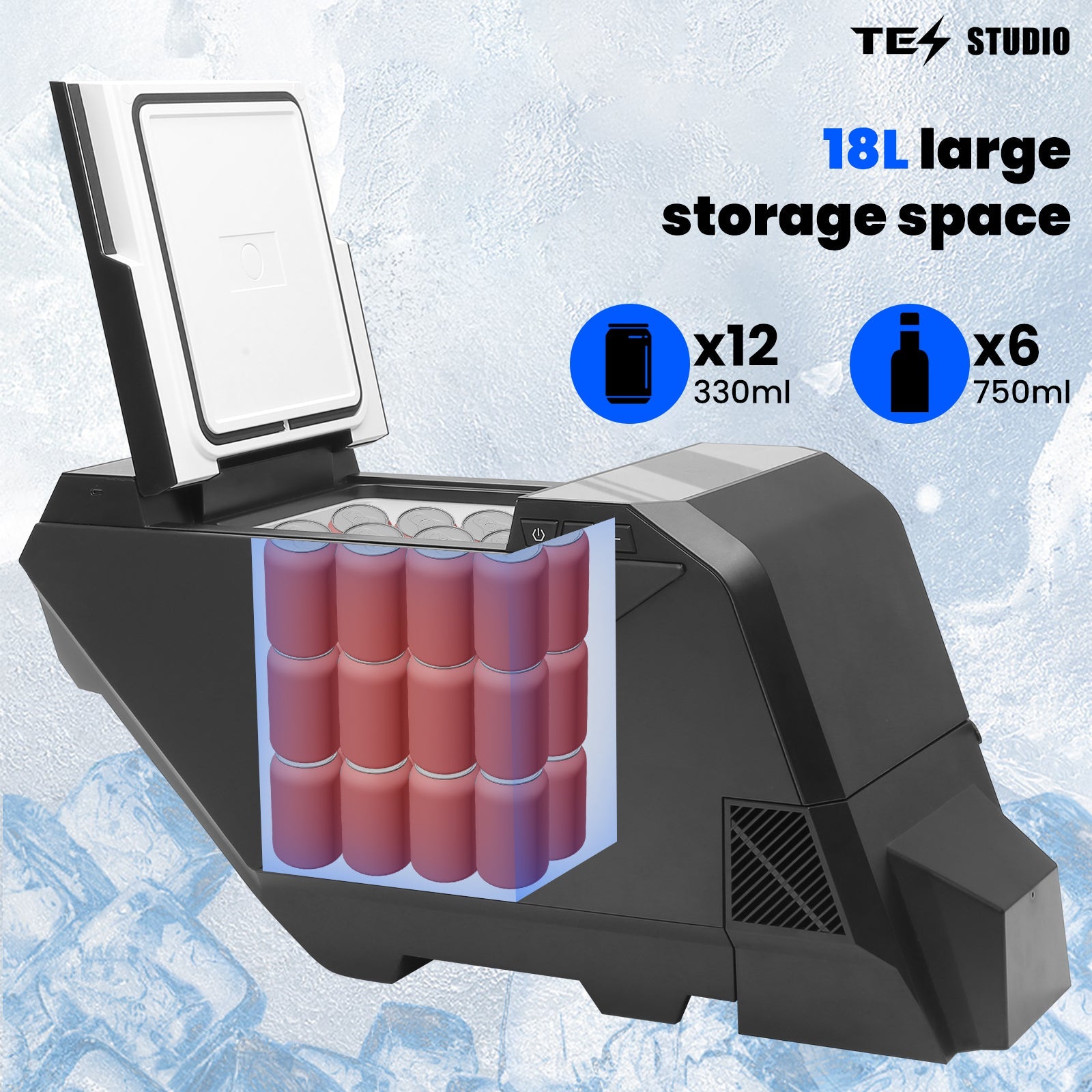 Tesla Cybertruck Cooler Cybertruck Fridge 18L Center Console Floor Refrigerator Tesstudio?