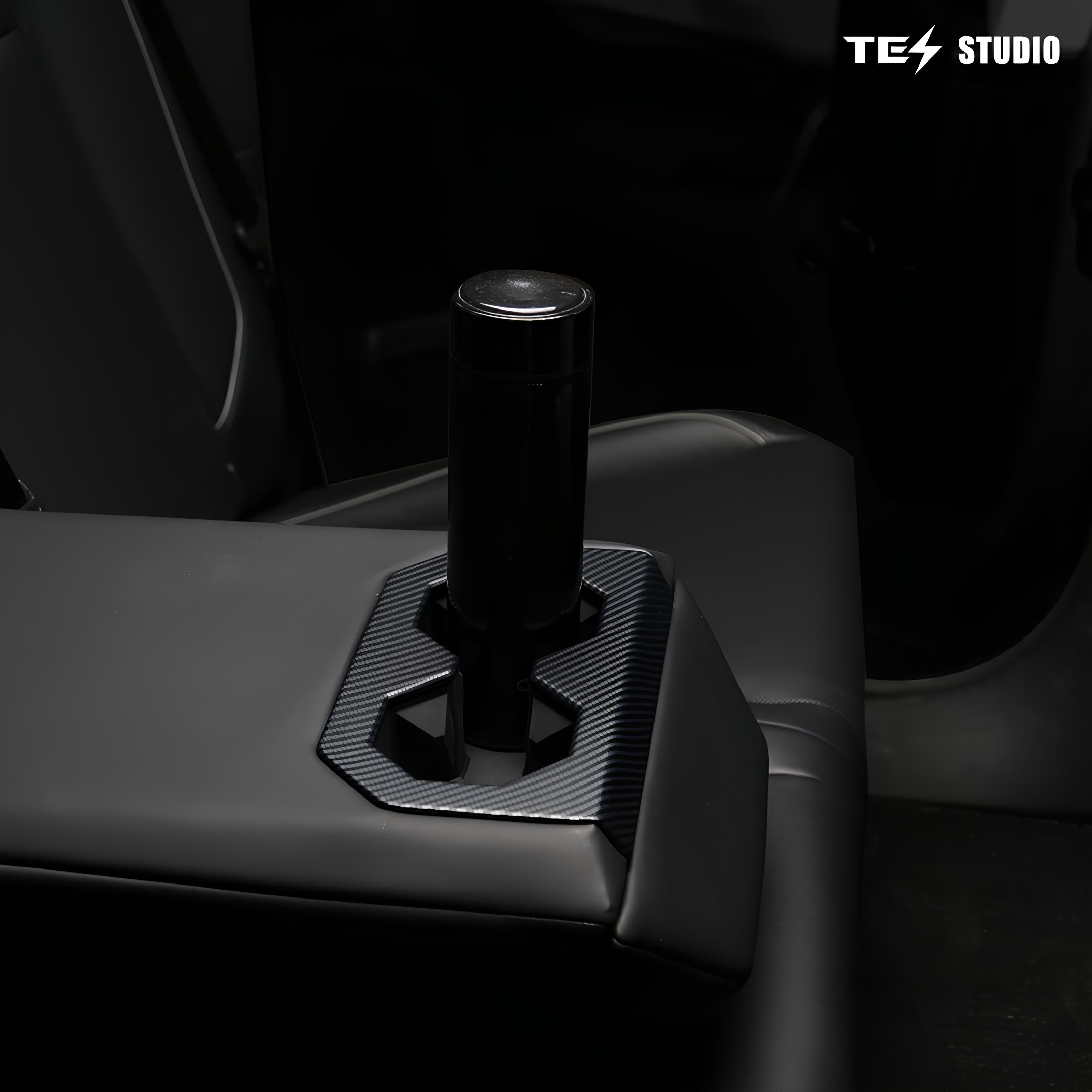 Tesla Cybertruck Interior Accessories Rear Seat Cup Holder Frame Trim Cover Tesstudio? 