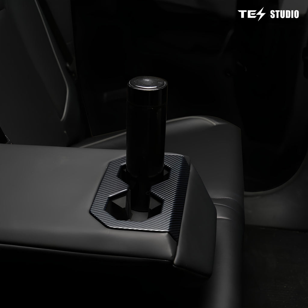 Tesla Cybertruck Interior Accessories Rear Seat Cup Holder Frame Trim Cover Tesstudio? 