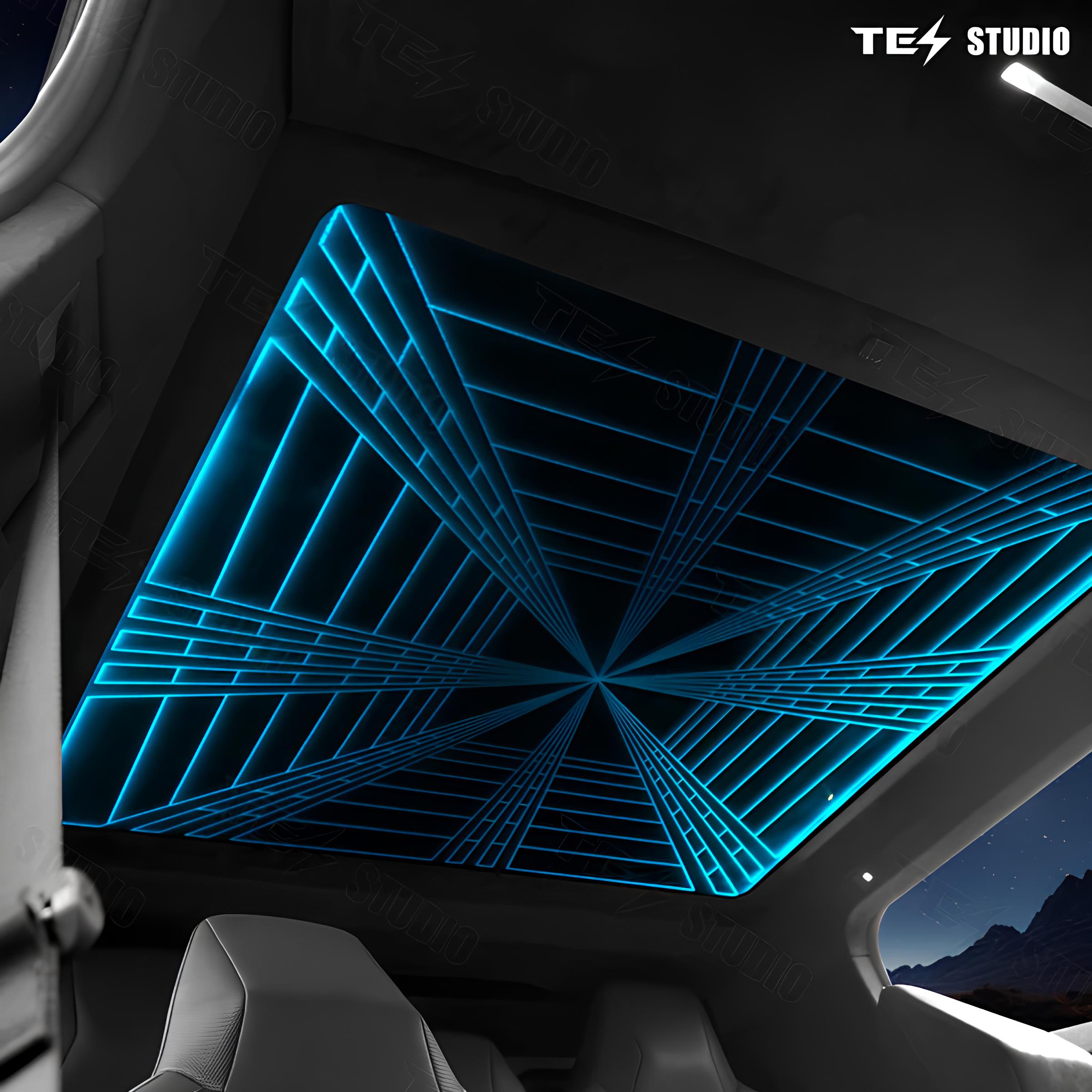 Starlight Dome with Colorful Roof Ambient Lighting for Cybertruck