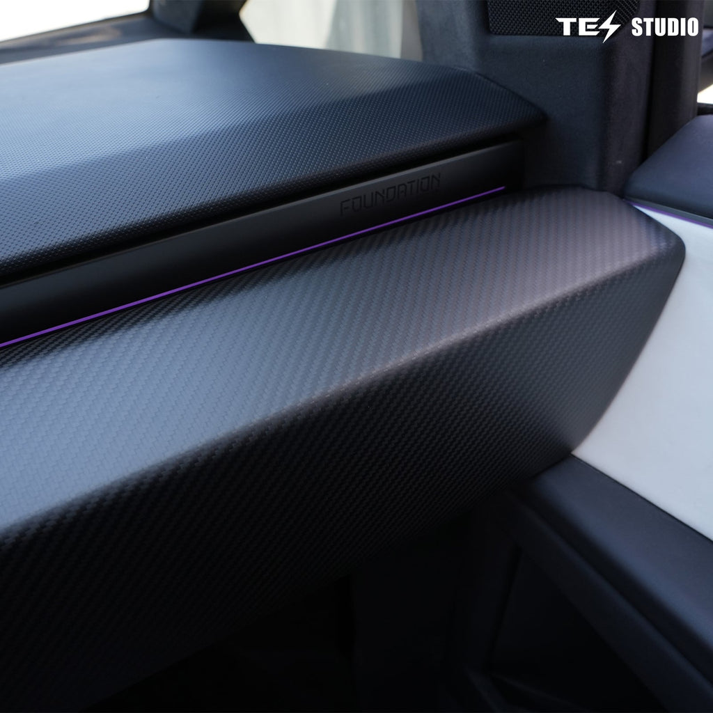Tesla Accessories Real Carbon Fiber Cybertruck Dashboard Cover Panel Protection Cybertruck Interior Accessories Tesstudio?