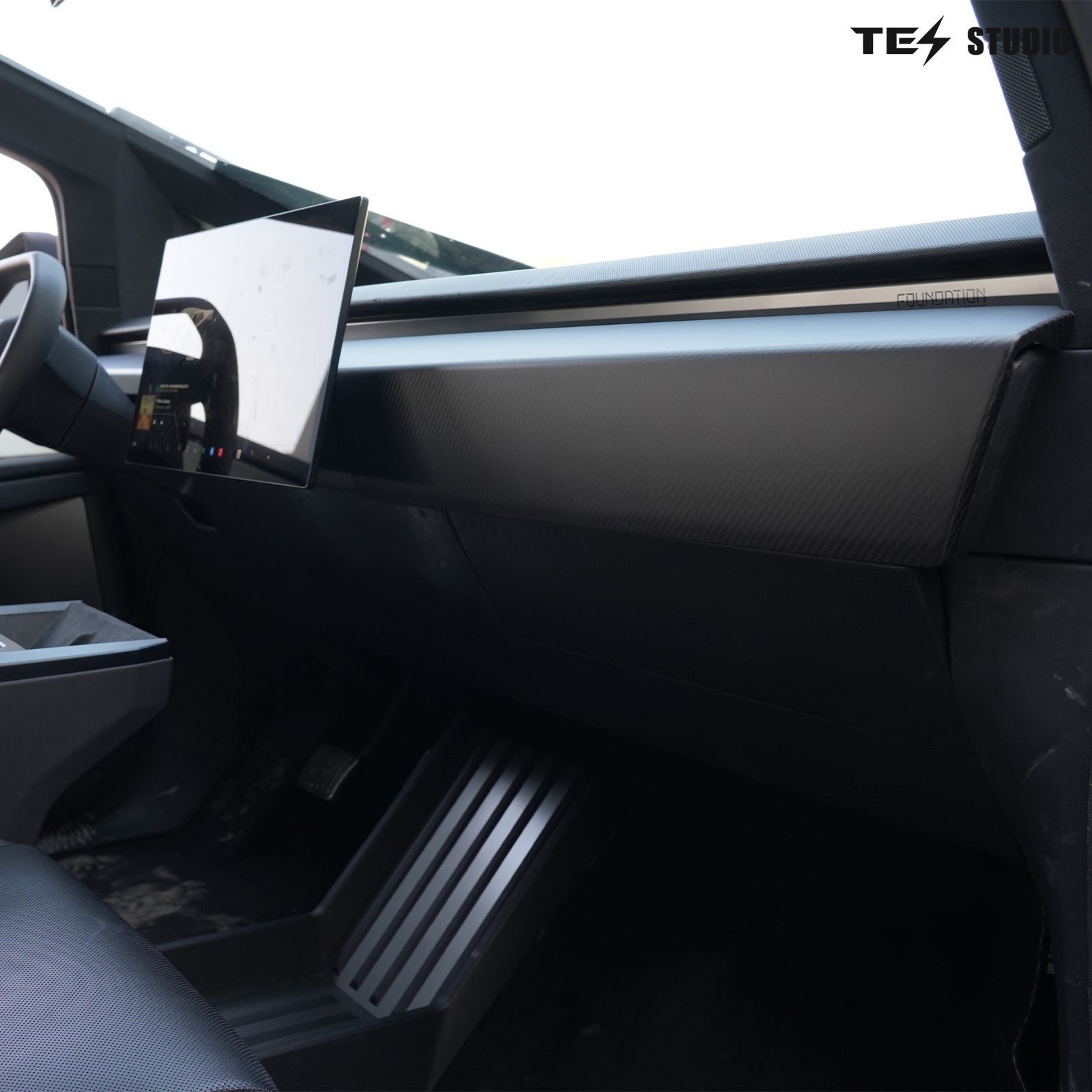 Tesla Accessories Real Carbon Fiber Cybertruck Dashboard Cover Panel Protection Cybertruck Interior Accessories Tesstudio?