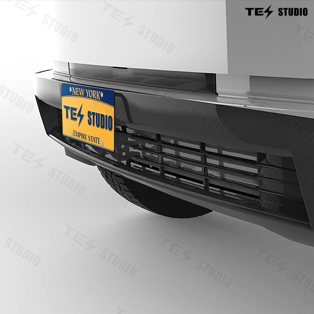 Tesla Cybertruck Front License Plate Mount Frame Holder Removable No Drilling No Adhesives Tesstudio?