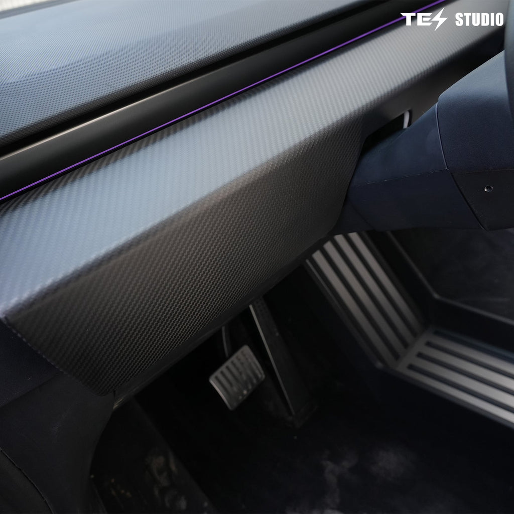 Tesla Accessories Real Carbon Fiber Cybertruck Dashboard Cover Panel Protection Cybertruck Interior Accessories Tesstudio?