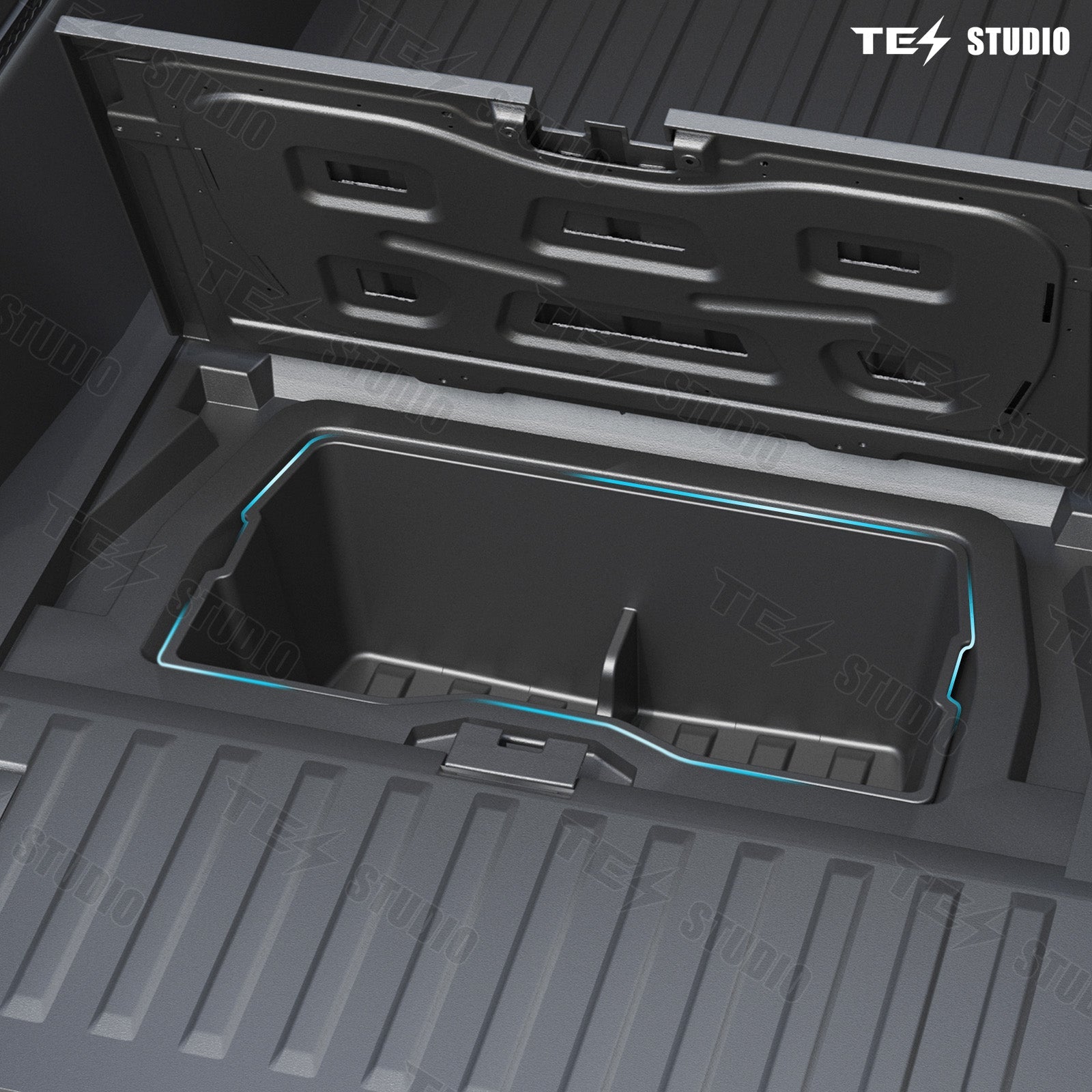 Cybertruck Rear Underseat Storage Tool Box Under Trunk Floor Mat 
Dividers Transport Organizer Cargo Organizational System Tesstudio?
