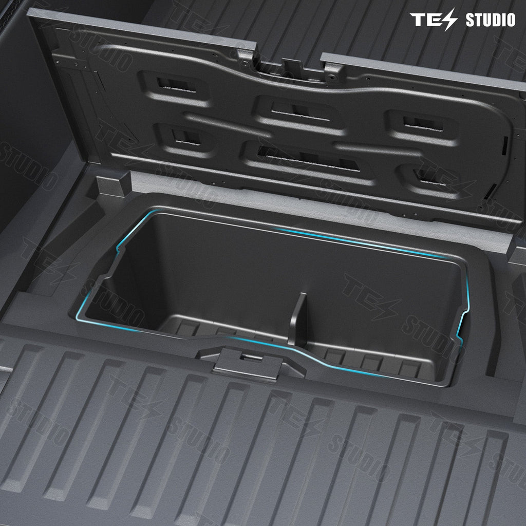 Cybertruck Rear Underseat Storage Tool Box Under Trunk Floor Mat 
Dividers Transport Organizer Cargo Organizational System Tesstudio?
