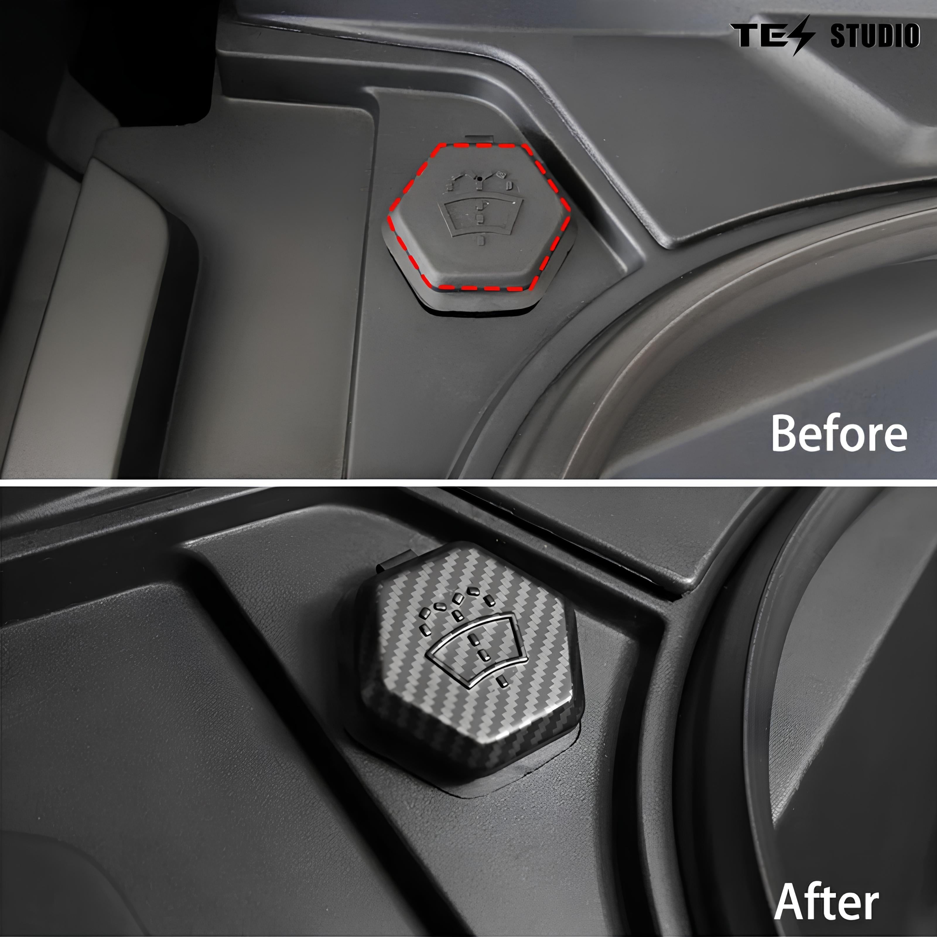 Cybertruck Accessories Windshield Washer Fluid Filler Cap Trim Cover