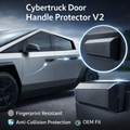 Tesstudio Cybertruck Door Handle Protector V2 ¨C Fingerprint Resistant Anti-Collision Cover (4PCS)