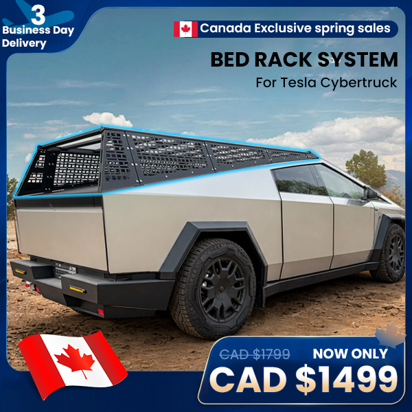 Cybertruck Overland Bed Rack| Premium Bed Rails System Tesstudio