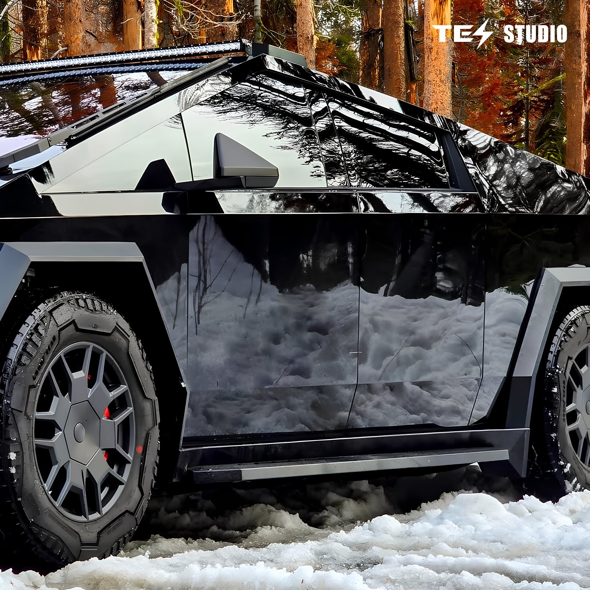 Tesla Cybertruck Running Boards Side Steps Cybertruck Nerf Bars Cybertruck Exterior Brackets Tesla Accessories Tesstudio?