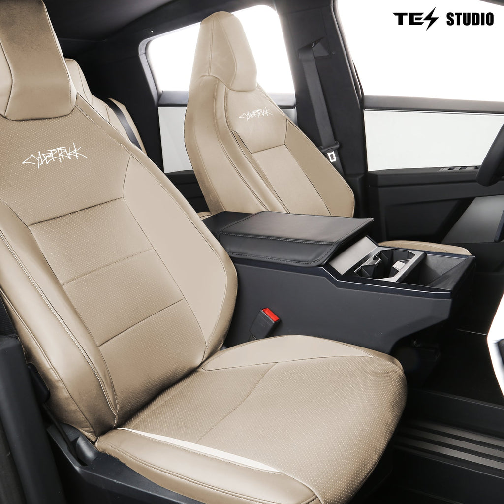 Cybertruck Seat Covers NAPPA Leather Full Coverage Seat Protector Tesstudio?