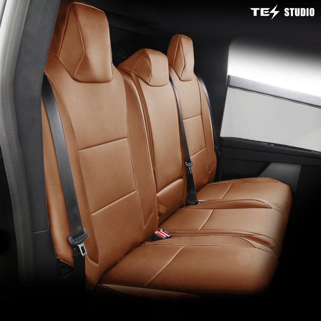Cybertruck Seat Covers NAPPA Leather Full Coverage Seat Protector Tesstudio?