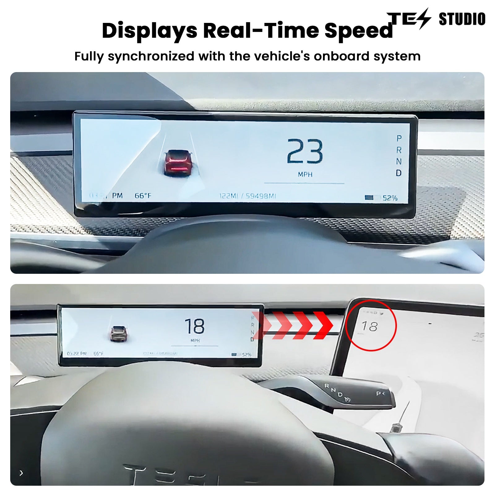 Model 3/Y/3 Highland/Model Y Juniper F88 8.8-In Touch Screen Instrument Cluster Tesstudio?