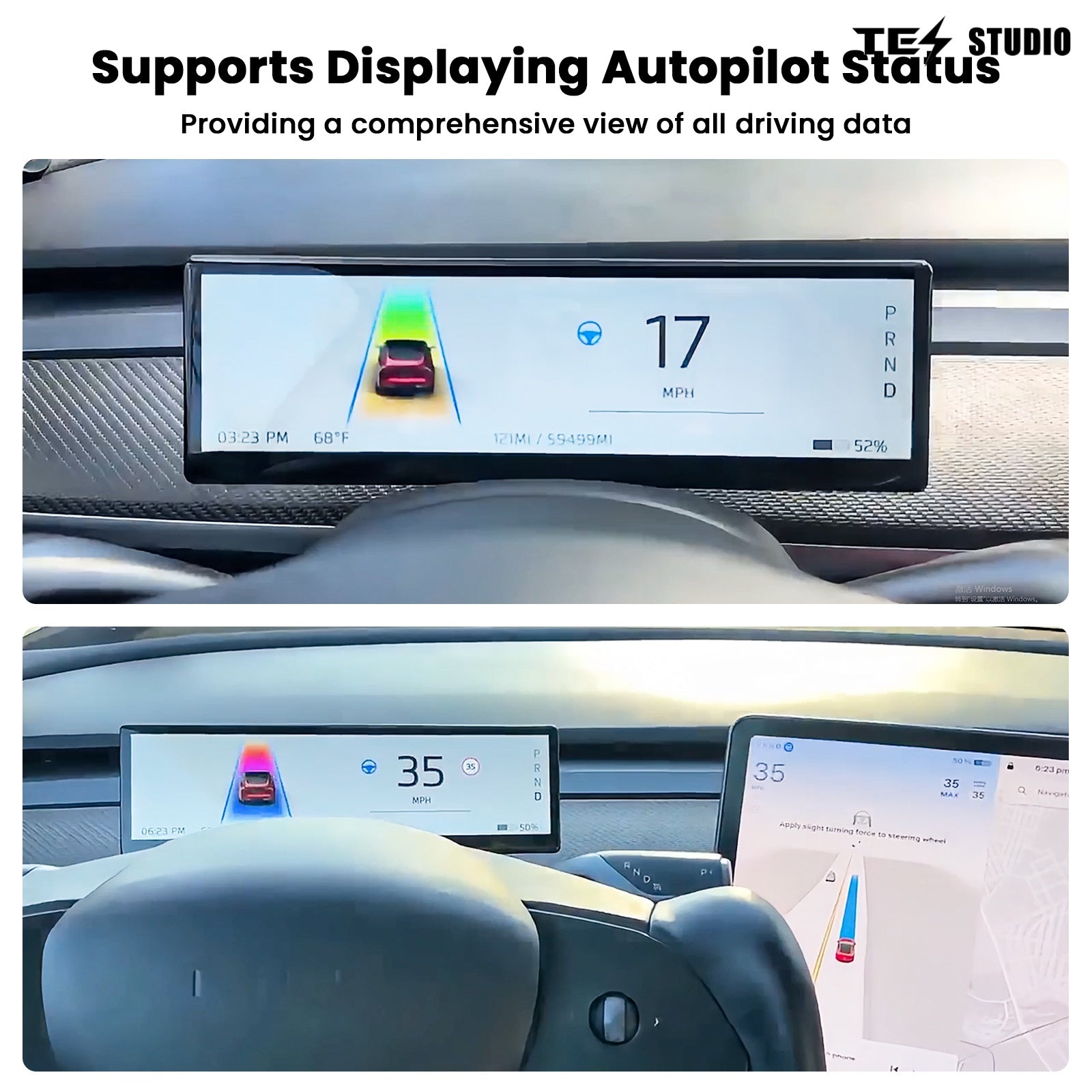 Model 3/Y/3 Highland/Model Y Juniper F88 8.8-In Touch Screen Instrument Cluster Tesstudio?