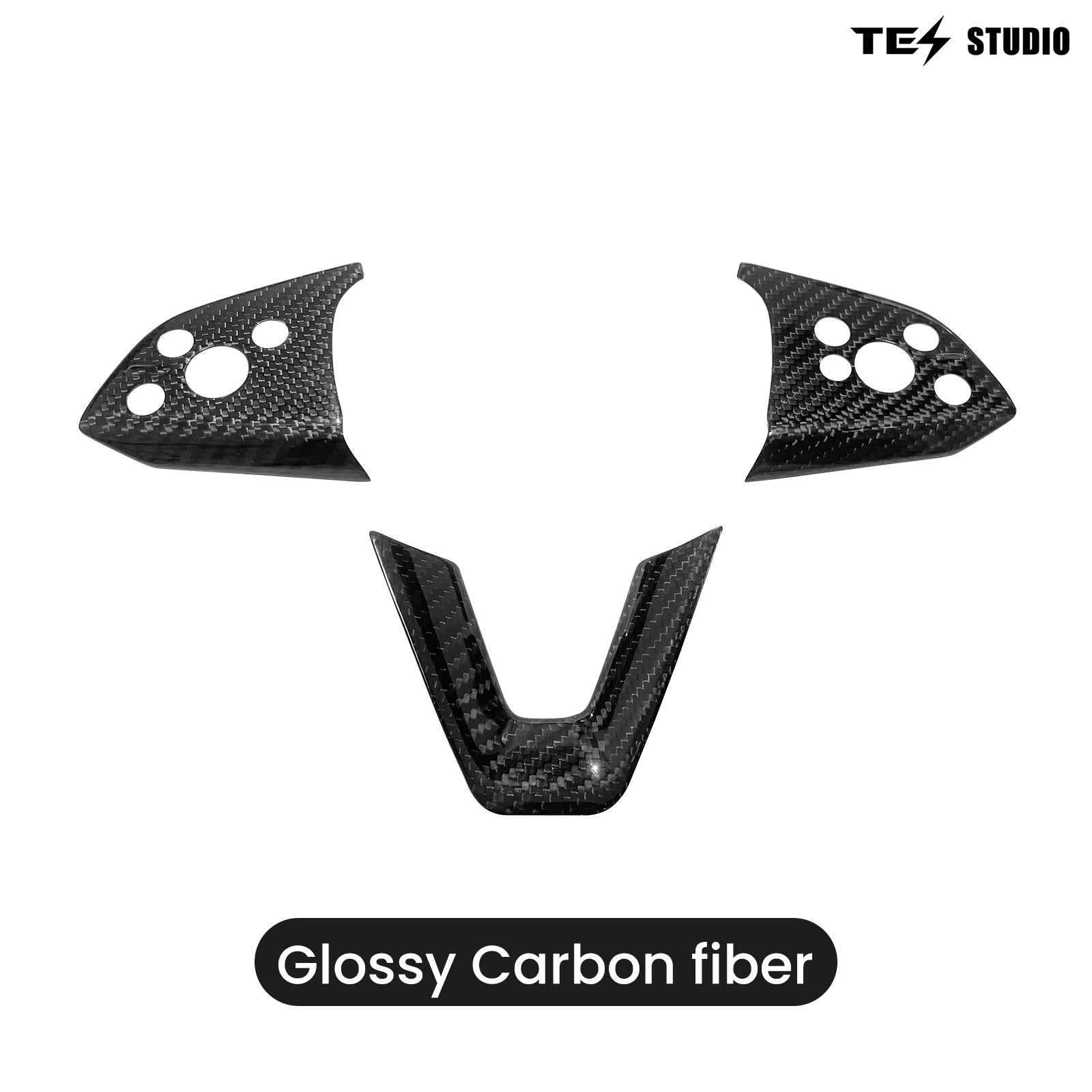 Tesla Accessories Model 3 Highland Steering Wheel Trim Cover Real Carbon Fiber Model 3 Highland Interior Accessories Tesstudio?