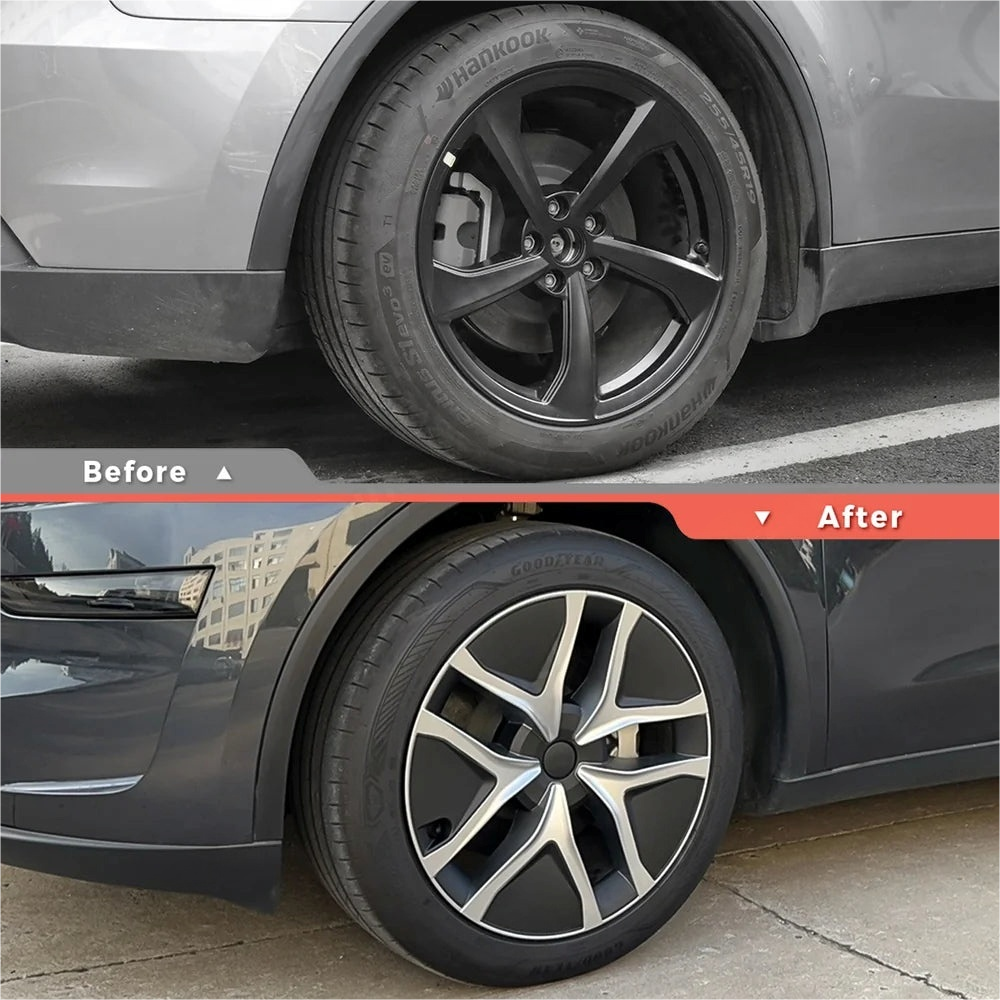 Tesla Model Y Juniper (2025.03+)用 Arachnid 2.0スタイル 19インチ クロスフロー ハブキャップ