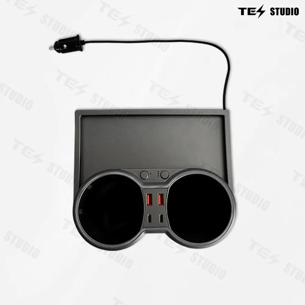 Tesstudio Test Accessories Console Cup Holder Expansion Dock Aromatherapy with Lighting for Model 3/Y£¨21-23£©