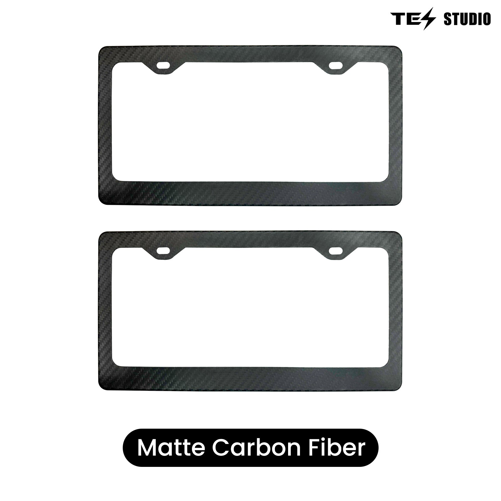 Carbon Fiber License Plate Frame Front & Rear Holder For Tesla Model 3/Y/S/X