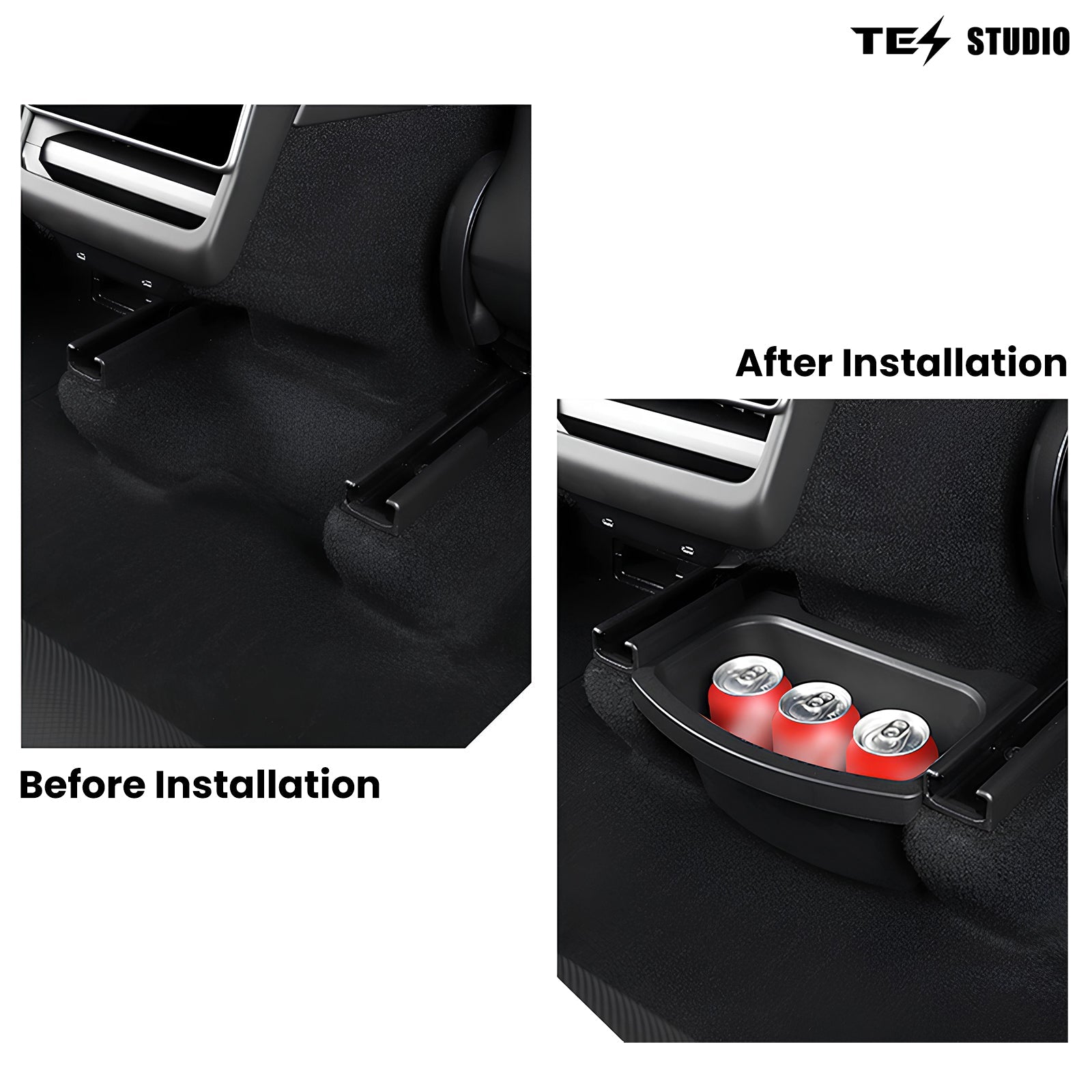 Tesla Model Y Juniper Rear Center Console Organizer Tray 2nd Row Seat Organizer Container Tesstudio?