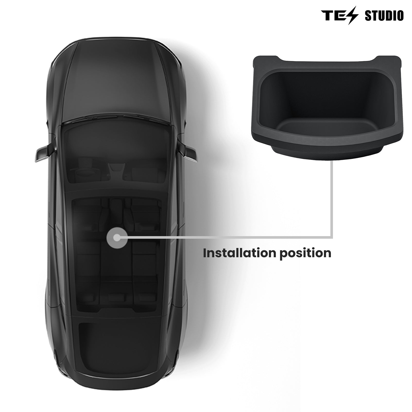 Tesla Model Y Juniper Rear Center Console Organizer Tray 2nd Row Seat Organizer Container Tesstudio?