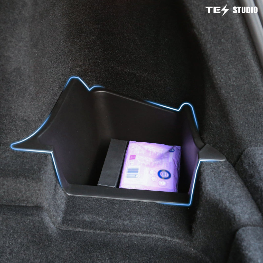 Tesla Model Y Juniper Interior Accessories Rear Trunk Organizer Storage Bins Tesstudio?