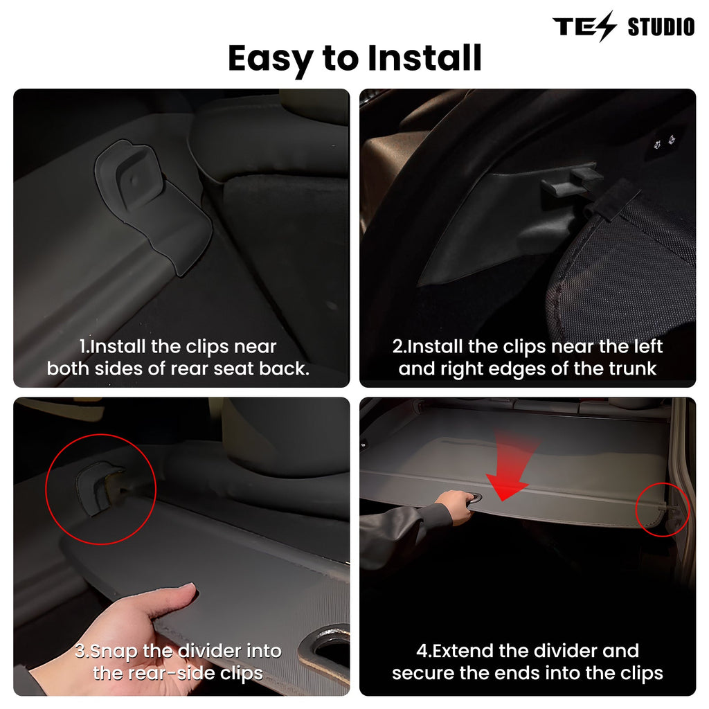 Tesla Model Y Juniper Interior Accessories Cargo Cover Rear Trunk Shield Privacy Cover Tesstudio?