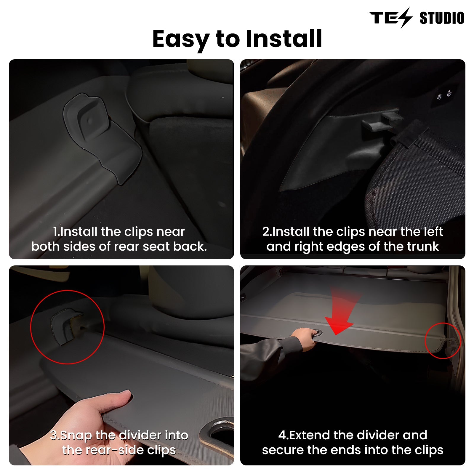 Tesla Model Y Juniper Interior Accessories Cargo Cover Rear Trunk Shield Privacy Cover Tesstudio?