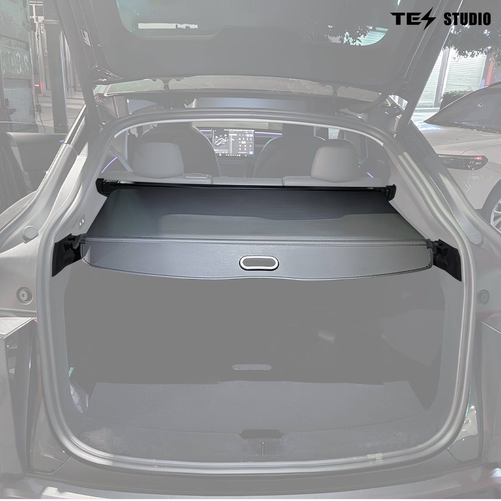 Tesla Model Y Juniper Interior Accessories Cargo Cover Rear Trunk Shield Privacy Cover Tesstudio?