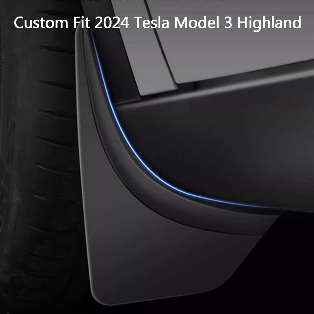Tesstudio Tesla Model 3 Highland TPE Perfect Fit Mud Flaps