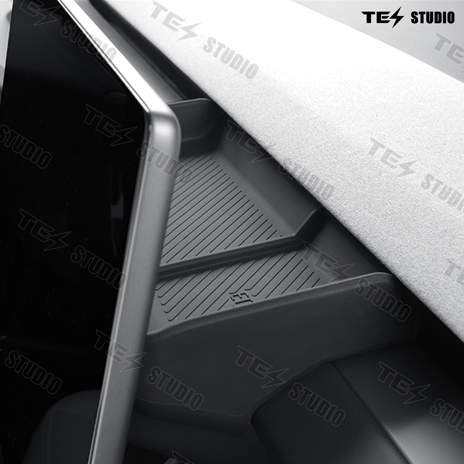Model 3 Highland Hidden Central Control Screen Lower Storage Box Organizer Behind Screen ETC Storage Box Tesstudio?