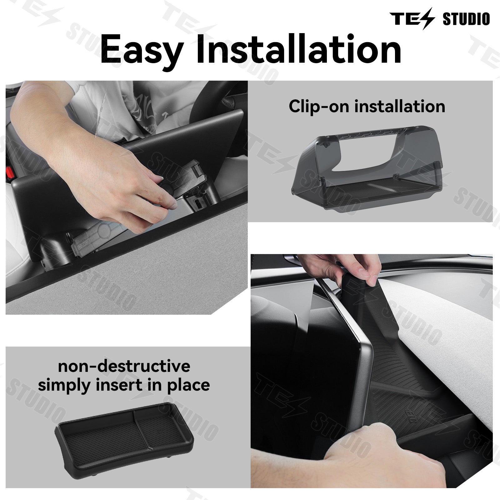 Model 3 Highland Hidden Central Control Screen Lower Storage Box Organizer Behind Screen ETC Storage Box Tesstudio?