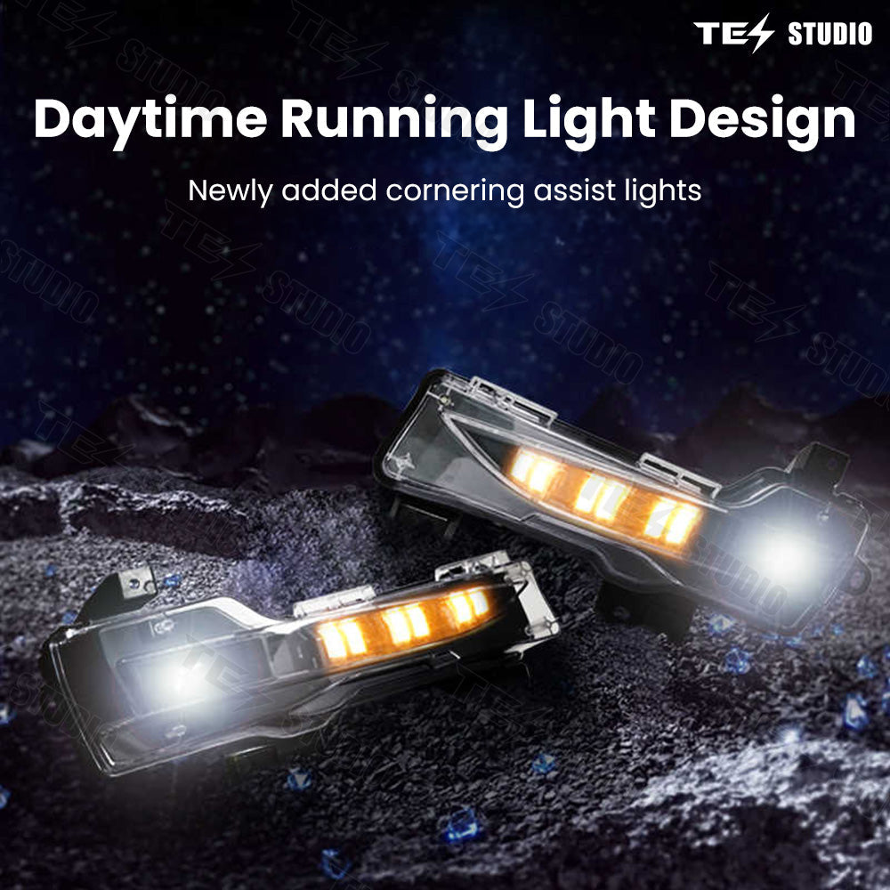 Model 3&Y Front Fog Light Driving Steering LED with Turn Assist Tesstudio?
