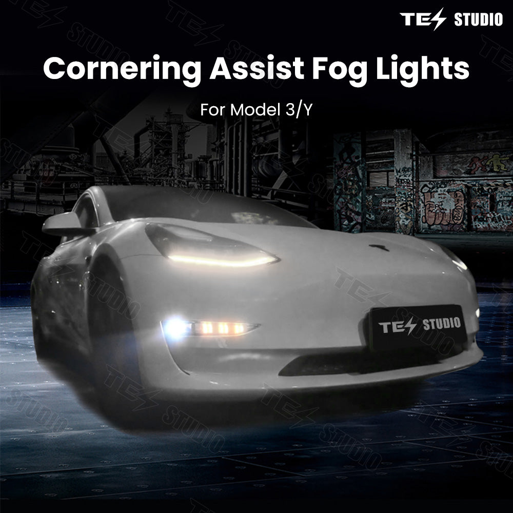 Model 3&Y Front Fog Light Driving Steering LED with Turn Assist Tesstudio?
