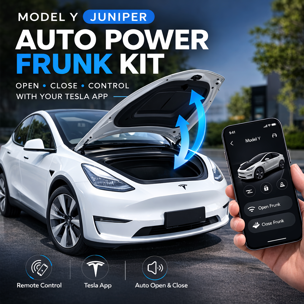 Tesla Model Y / Y Juniper用オートパワーフランクキット | スマートフロントトランク