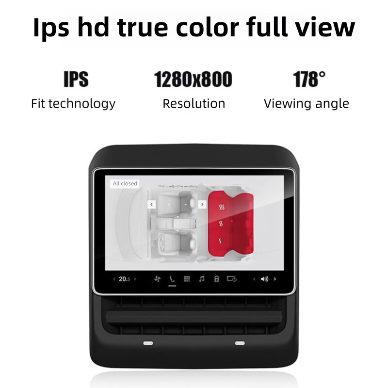 テスラモデル3/Y用 8インチスマートIPSディスプレイHDビデオR8 Plusリアエンターテイメントスクリーン