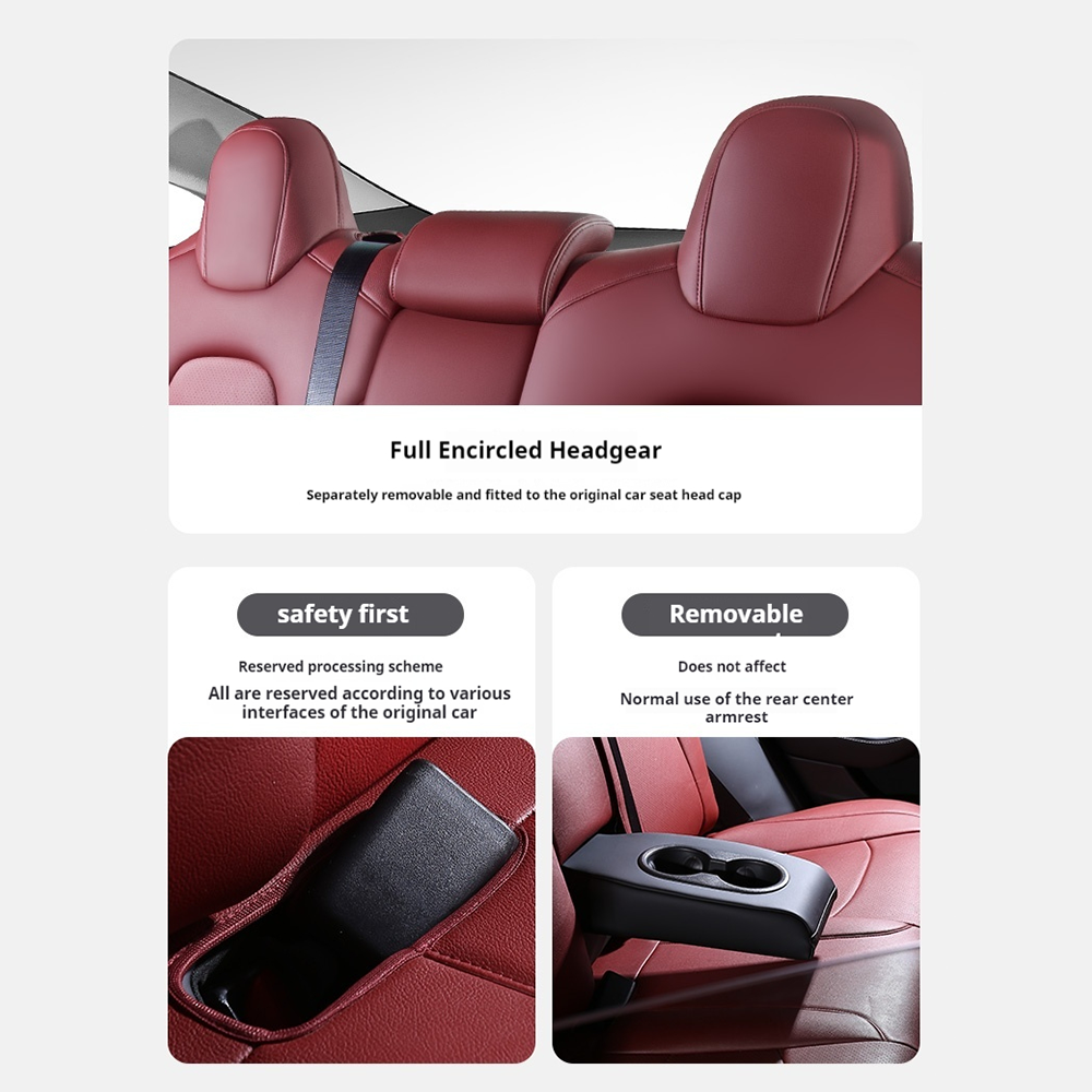 2026 Luxury Comfort Premium Tesla Seat Covers For Tesla Model 3/3 Highland/ Y /Y Juniper