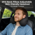 Tesstudio SPA Neck Pillow Adjustable Skin-friendly Headrest For Model 3/Y/ 3 Highland / Model Y Juniper