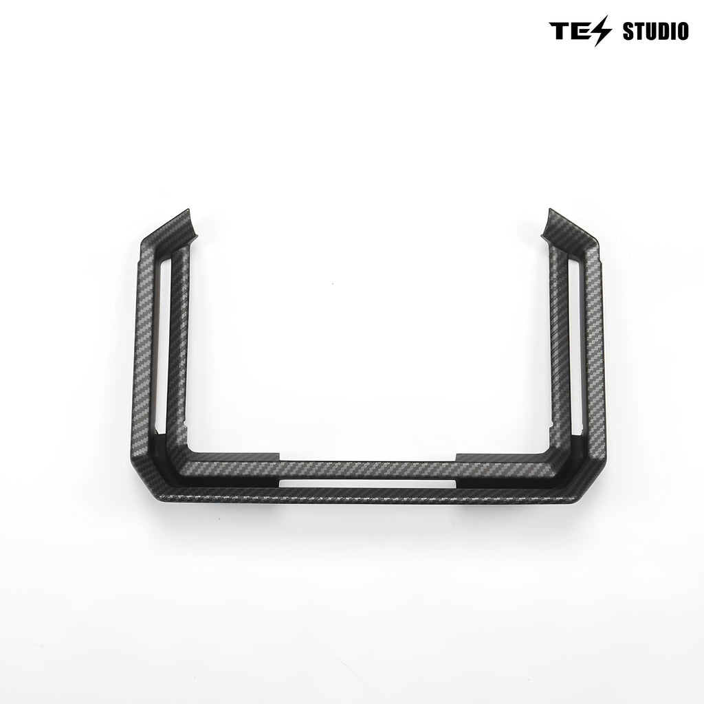 Tesla Cybertruck Interior Accessories Real Carbon Fiber Rear Screen Frame Cover Rear Air Vent Protective Cover Tesstudio?