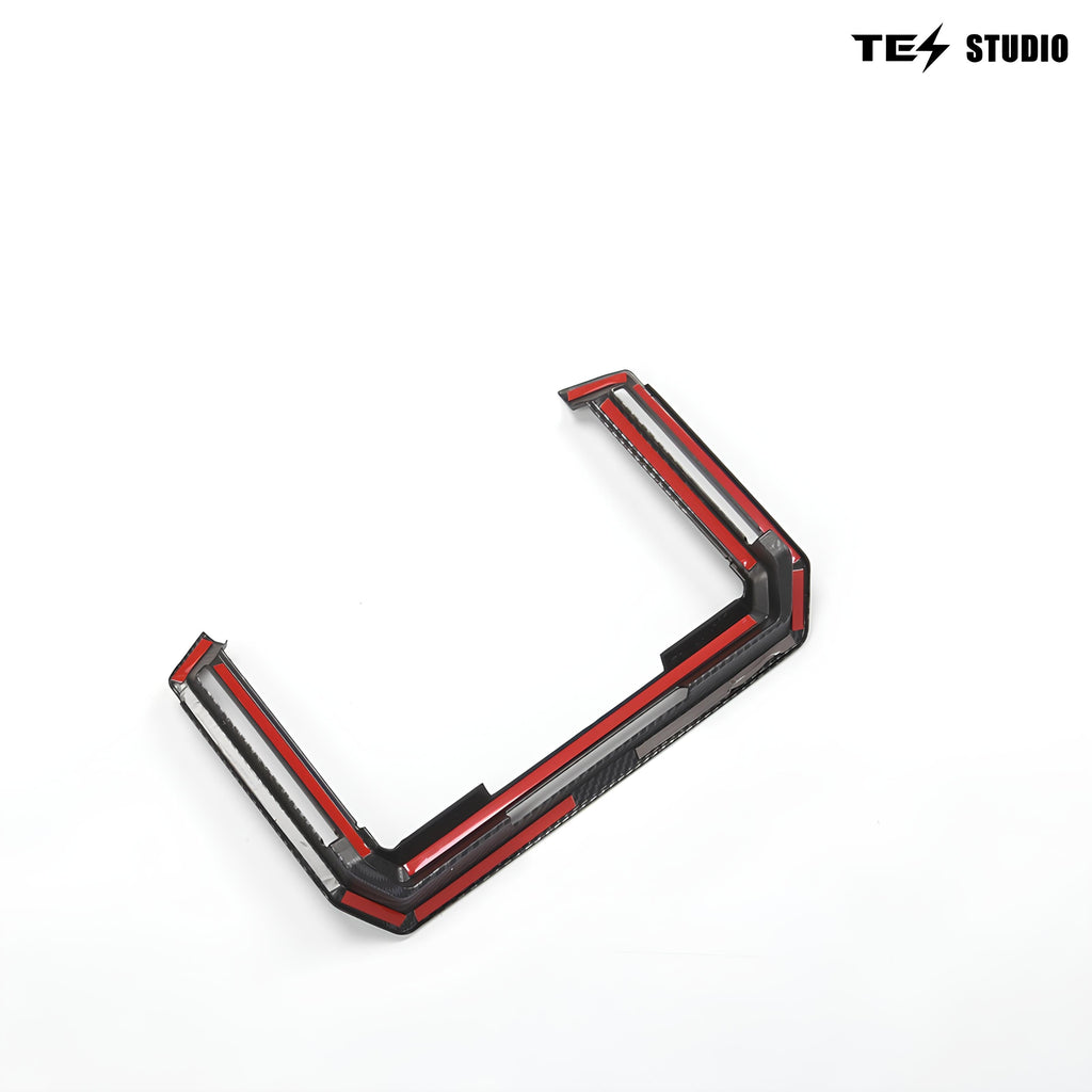 Tesla Cybertruck Interior Accessories Real Carbon Fiber Rear Screen Frame Cover Rear Air Vent Protective Cover Tesstudio?